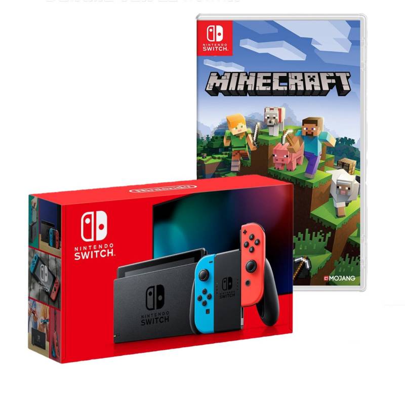 Nintendo Switch 2019 Neón Batería Extendida + Minecraft