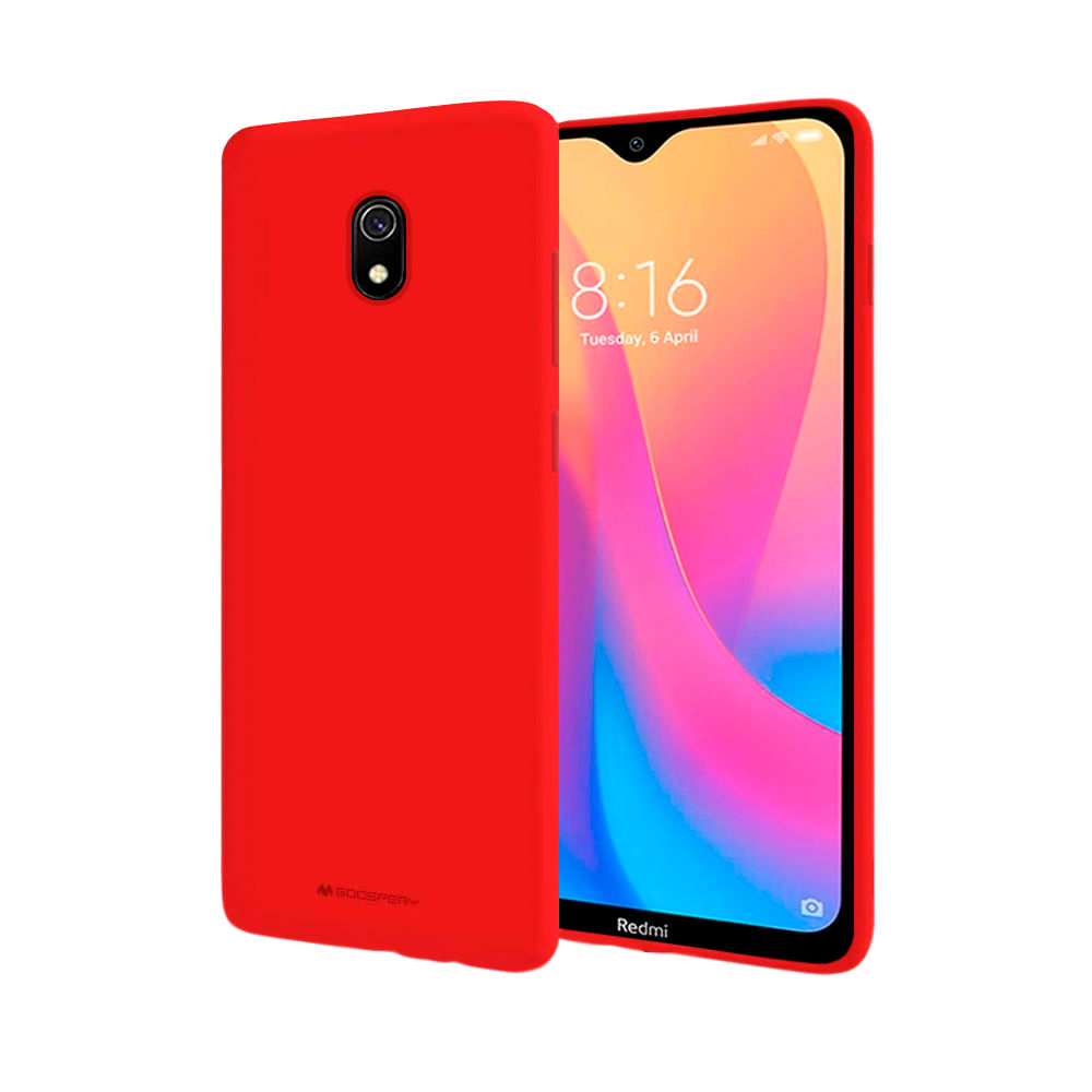 Funda Case para Xiaomi Redmi 8A Soft Feeling Nuevo Antishock Rojo Resistente a Caídas