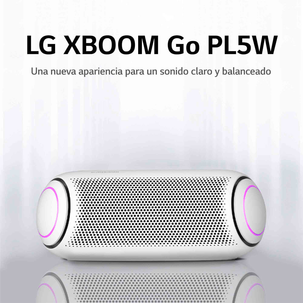 Parlante Bluetooth Portátil LG XBOOM Go PL5W Blanco