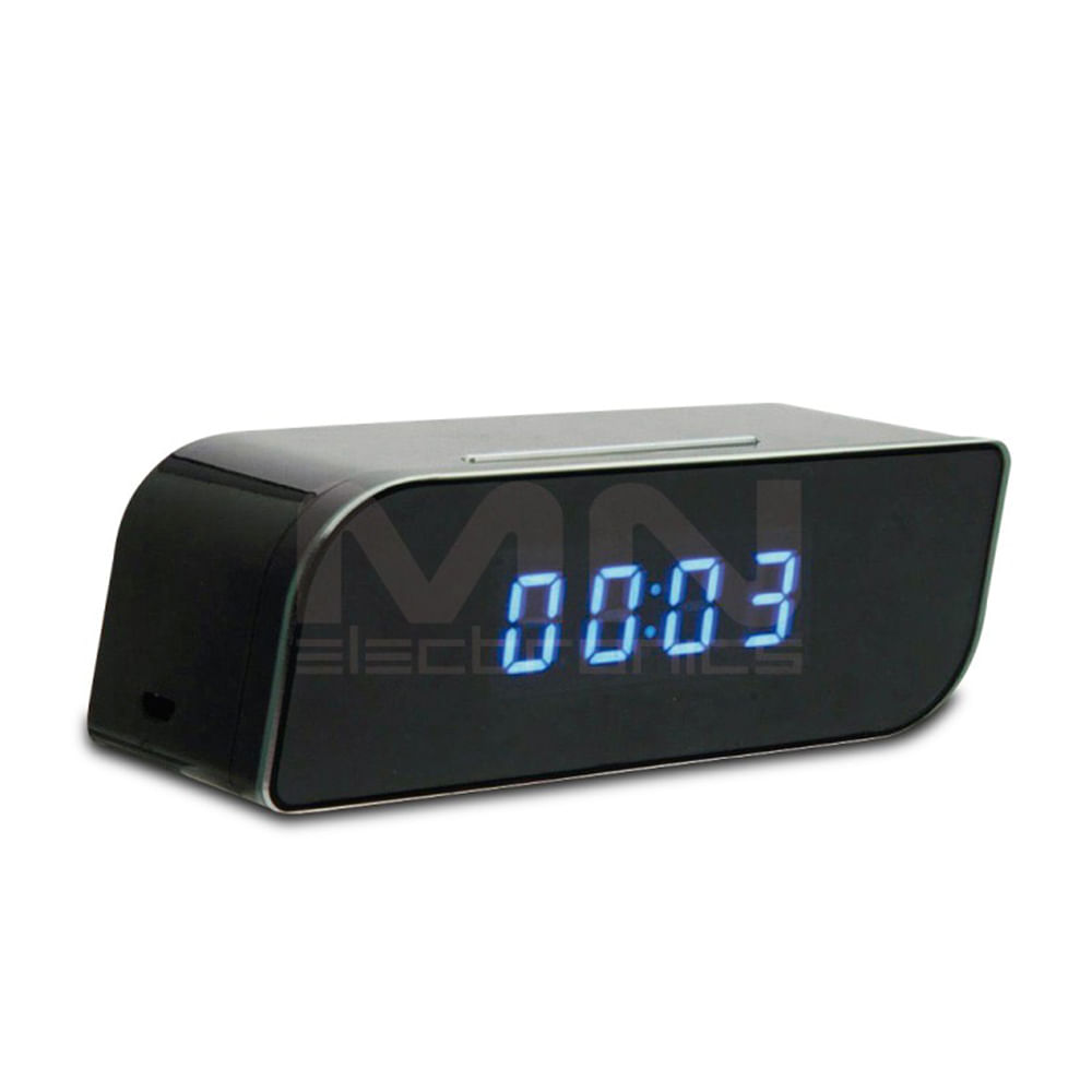 Reloj Despertador Wifi Cámara Espía con Detección de Movimiento Niñera Vision Nocturna