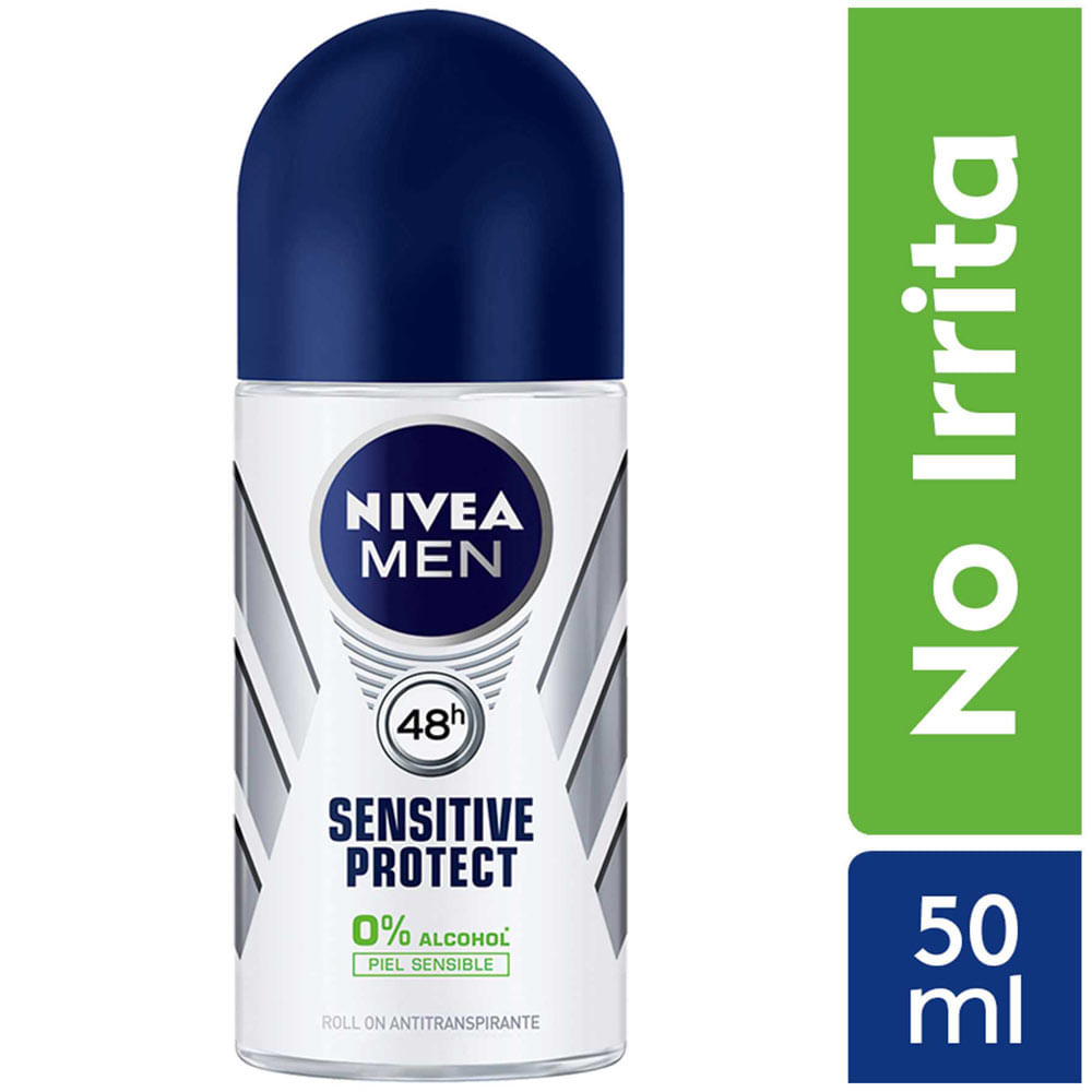 Desodorante Roll On NIVEA Sensitive Protect Male - Frasco 50ml