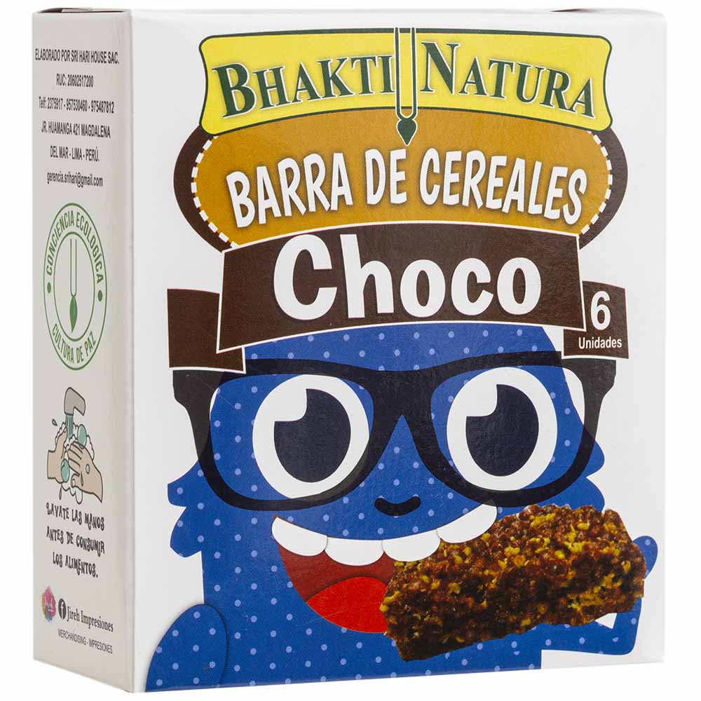 Barra de Cereal BHAKTI NATURA Chocolate Caja 60g
