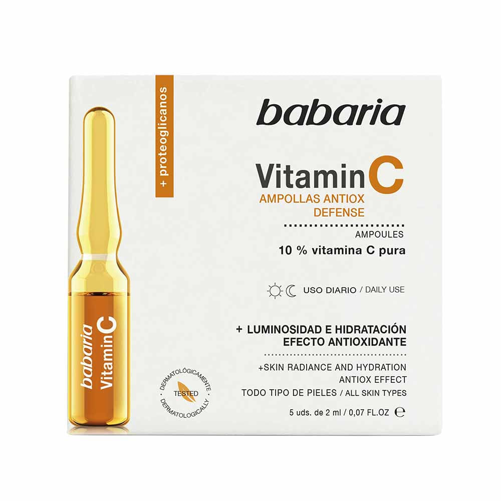 Ampolla Facial BABARIA Vitamina C Efecto Antioxidante Caja 5un