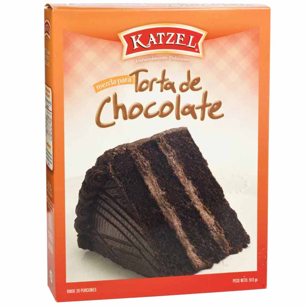 Mezcla en Polvo KATZEL para Torta de Chocolate Caja 510g