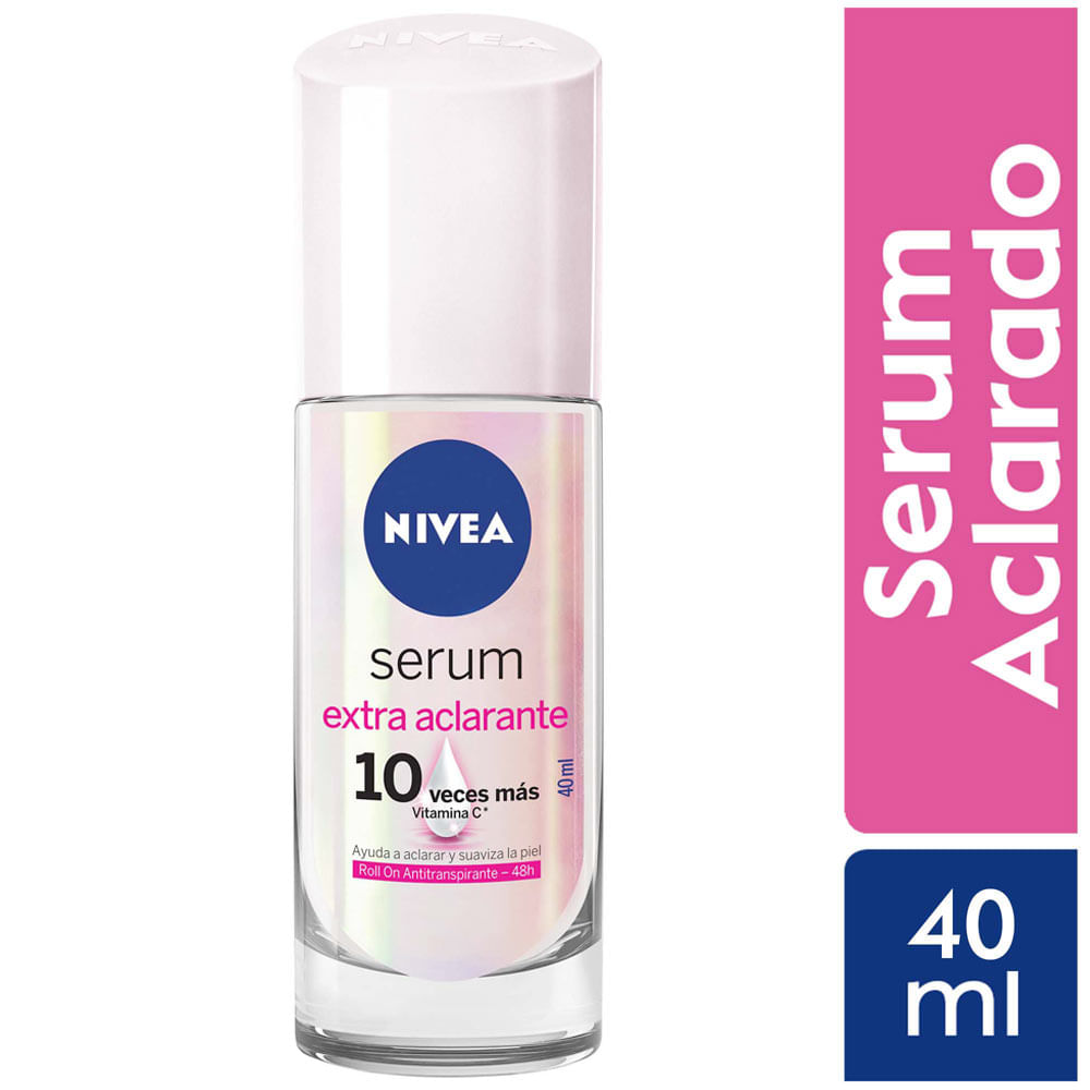 Desodorante Roll On NIVEA Serum Extra Aclarado - Frasco 40ml
