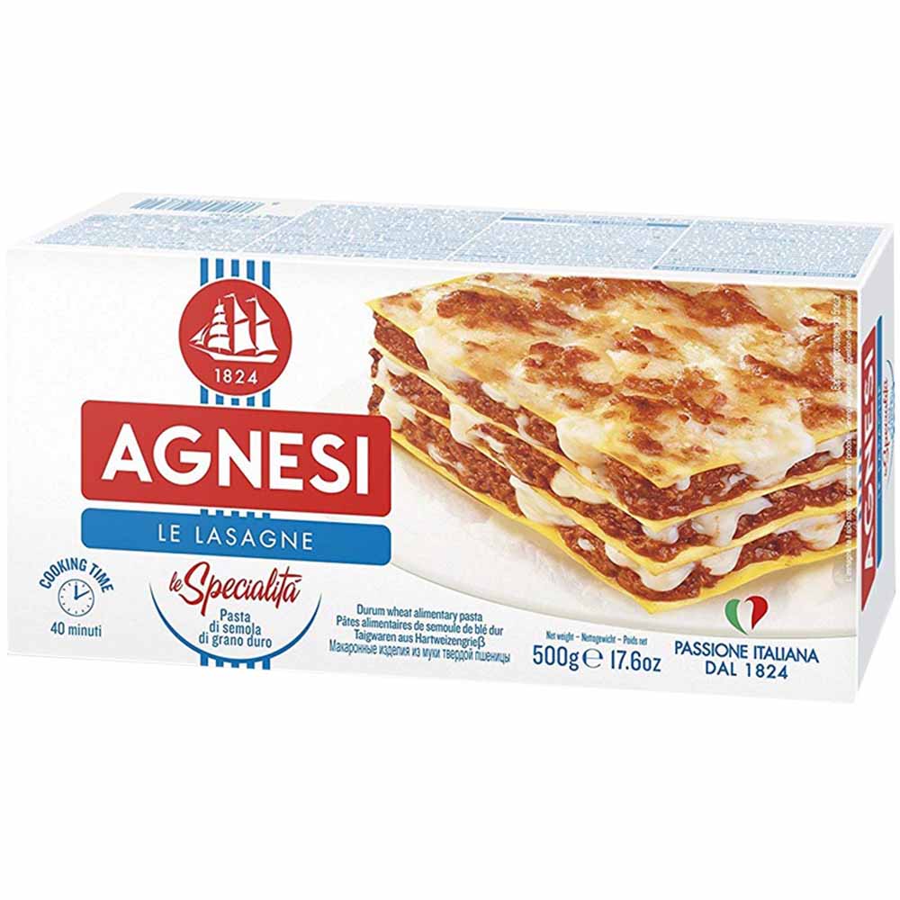 Pasta Lasagna AGNESI Caja 500g