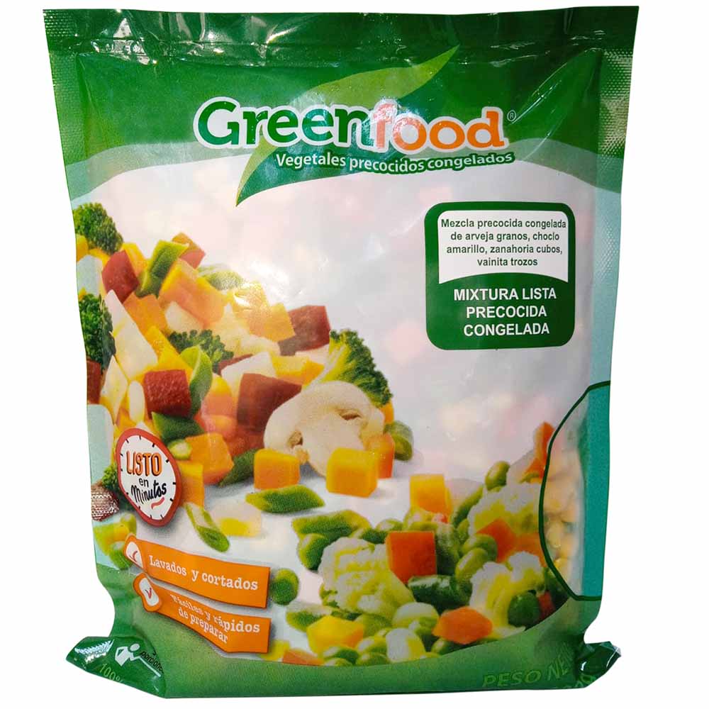 Mix Vegetales Precocidos GREEN FOOD Bolsa 400g