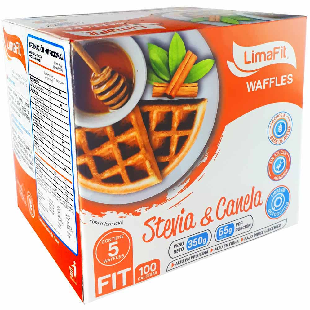 Waffles LIMA FIT Stevia & Canela Caja 350g