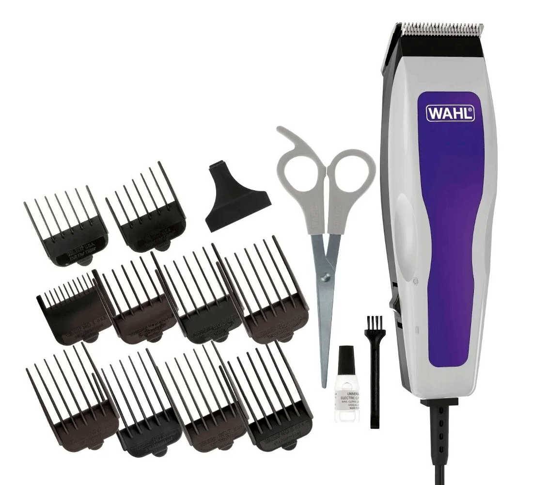 Maquina de cortar cabello WAHL HomeCut Basic 09314-2818 15Pzas - Azul