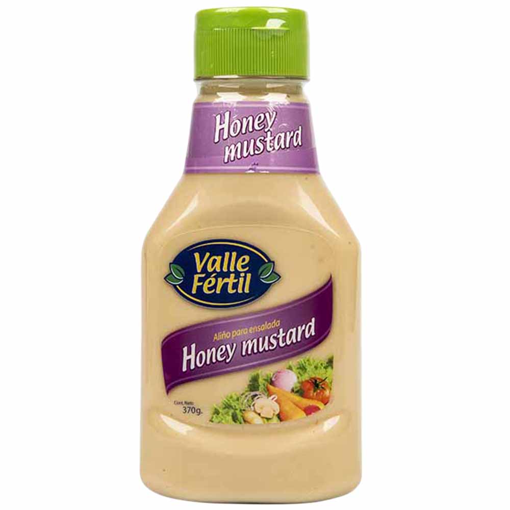 Salsa Honey Mustard VALLE FERTIL Aliño Frasco 370g