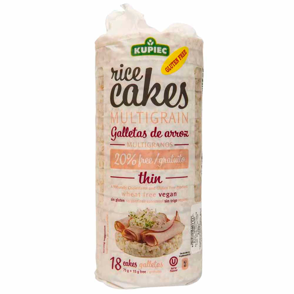 Galletas de Arroz Multigranos KUPIEC Rice Cakes Paquete 90g