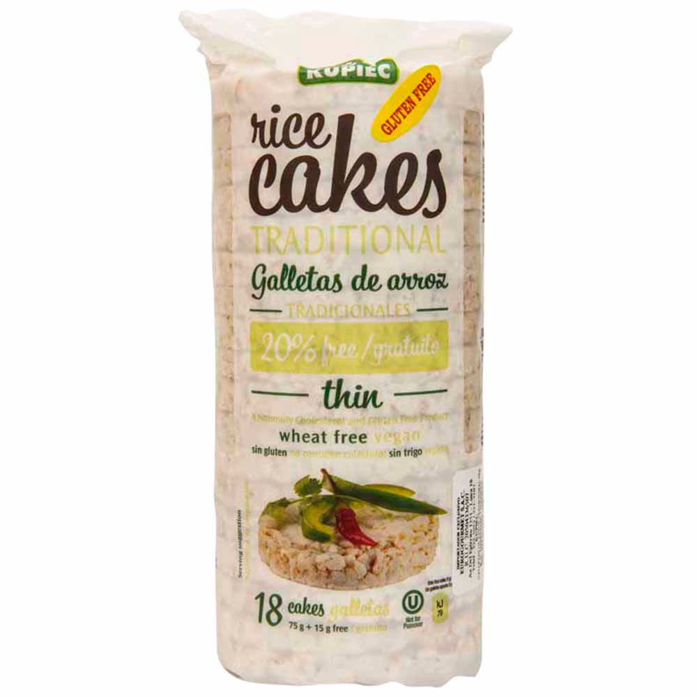 Galletas de Arroz Tradicionales KUPIEC Rice Cakes Paquete 90g