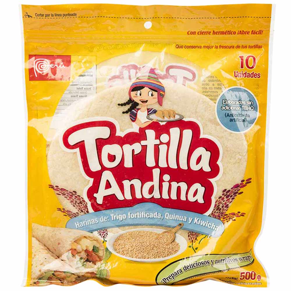 Tortillas EL TACO Andina Bolsa 10Un
