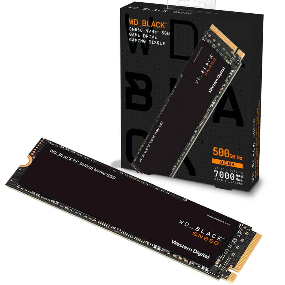 Disco Sólido para PS5 500GB WD Black SN850 G4X4 M.2 7000MB/S PS5 / PC Laptop