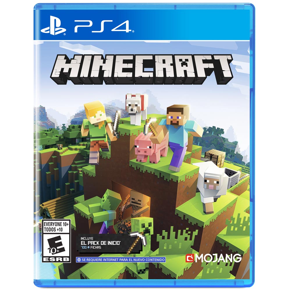 Videojuego PS4 Minecraft Bedrock Strater Collection