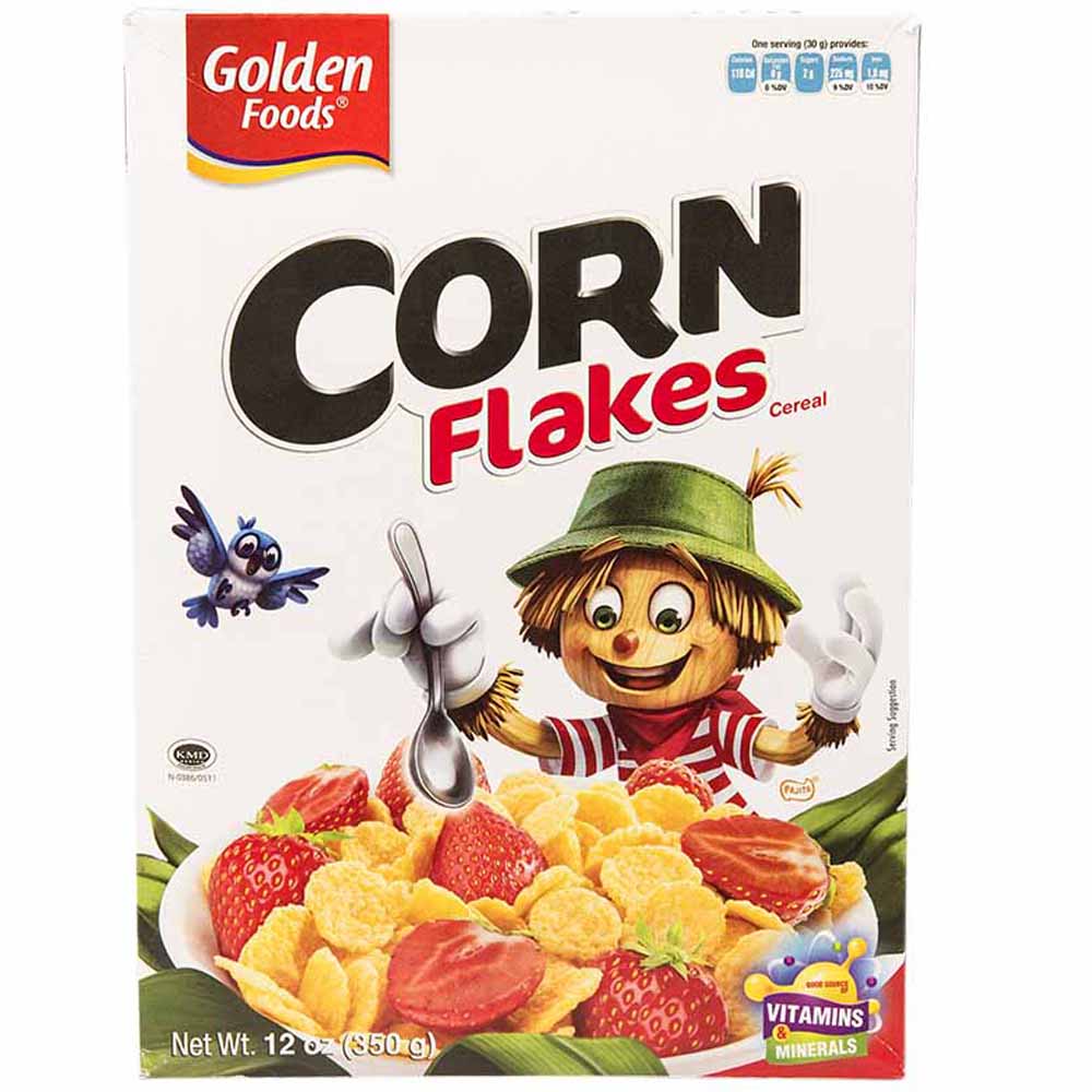 Corn Flakes GOLDEN FOODS Caja 350g