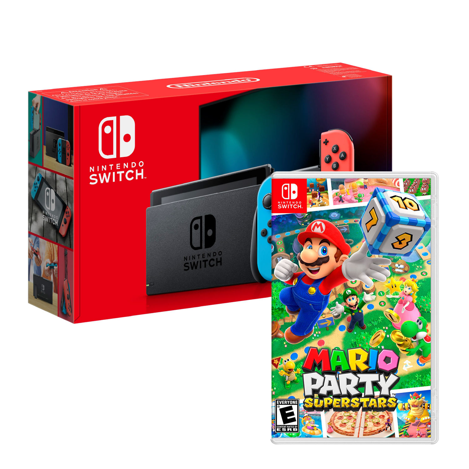 Consola Nintendo Switch Neon 2019 + Mario Party Superstar