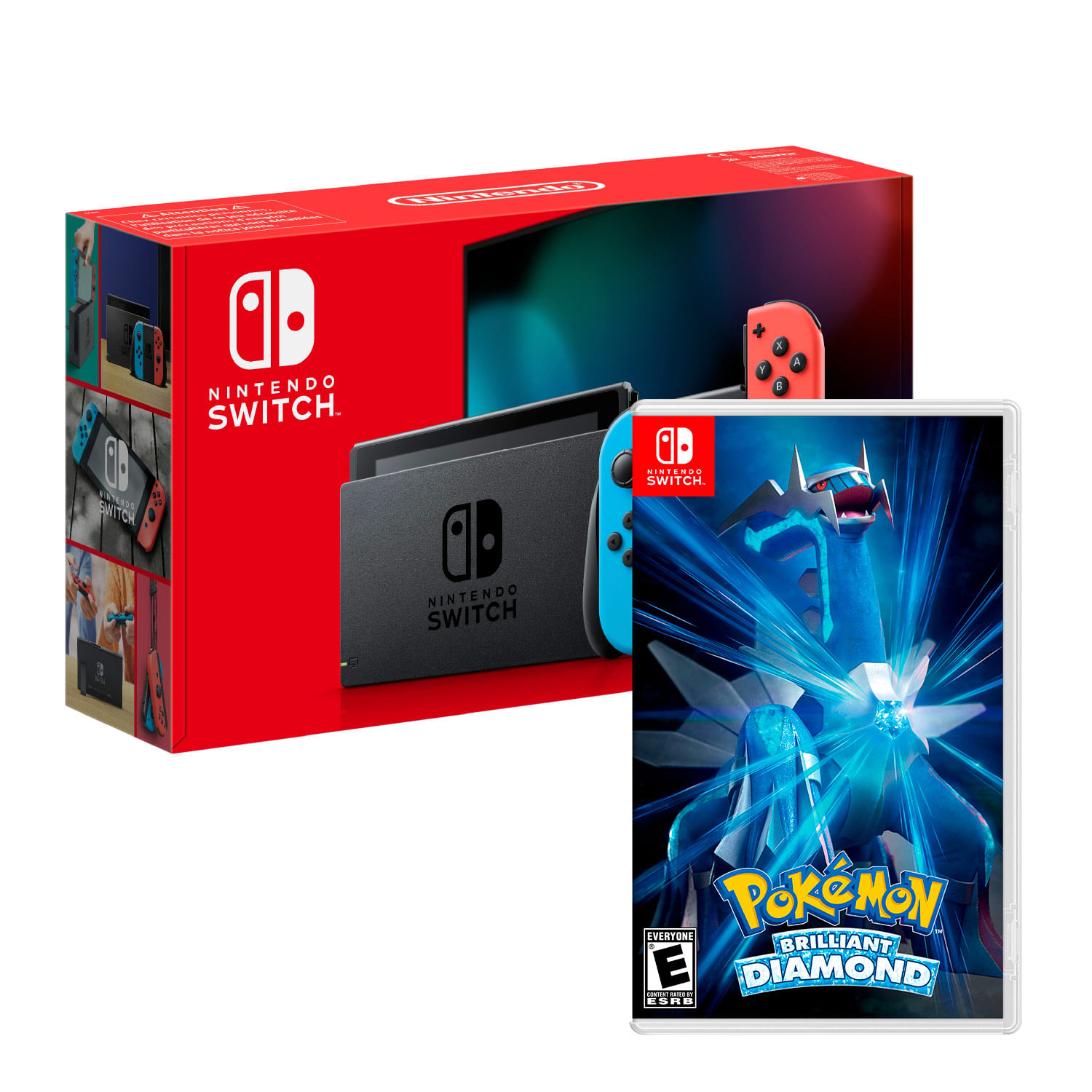 Consola Nintendo Switch Neon 2019 + Pokemon Brilliant Diamond