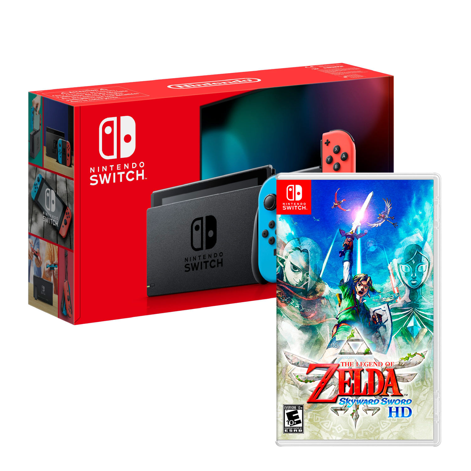 Consola Nintendo Switch Neon 2019 + Zelda Skyward Sword HD