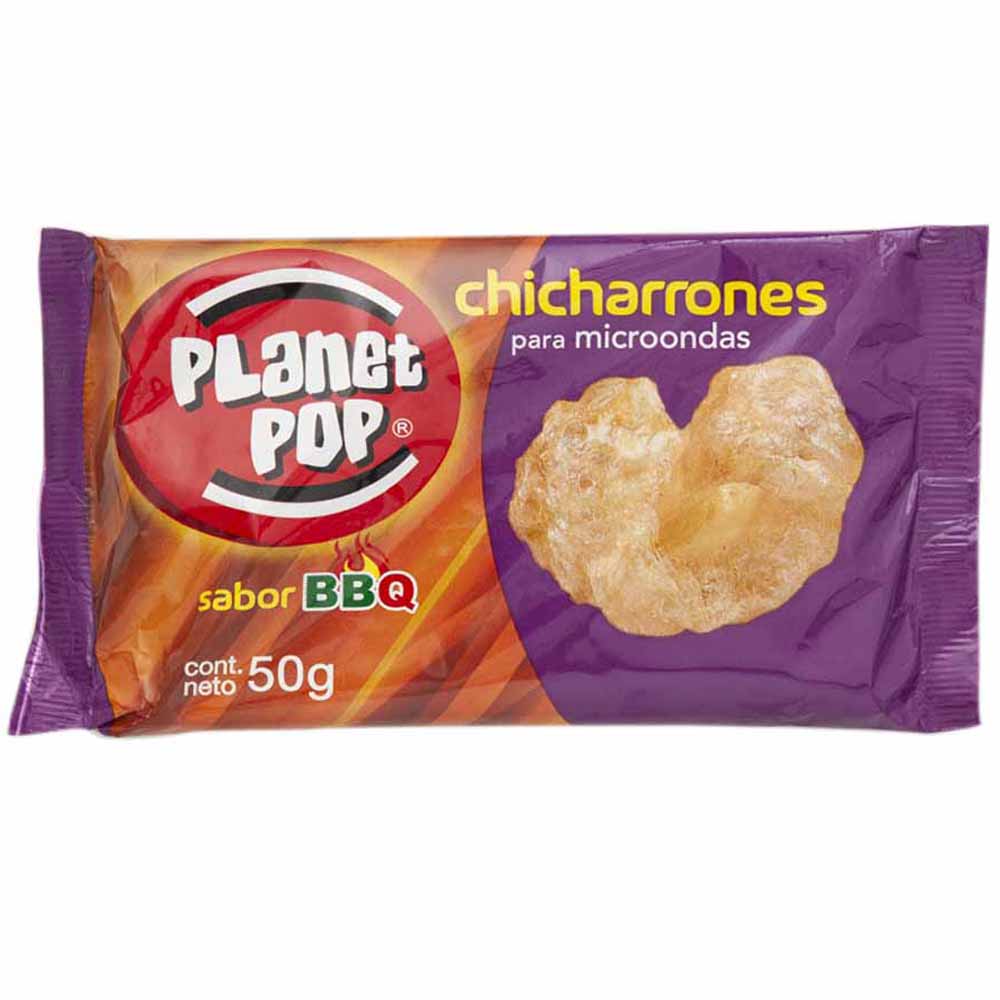 Chicharrones PLANET POP BBQ Paquete 50g