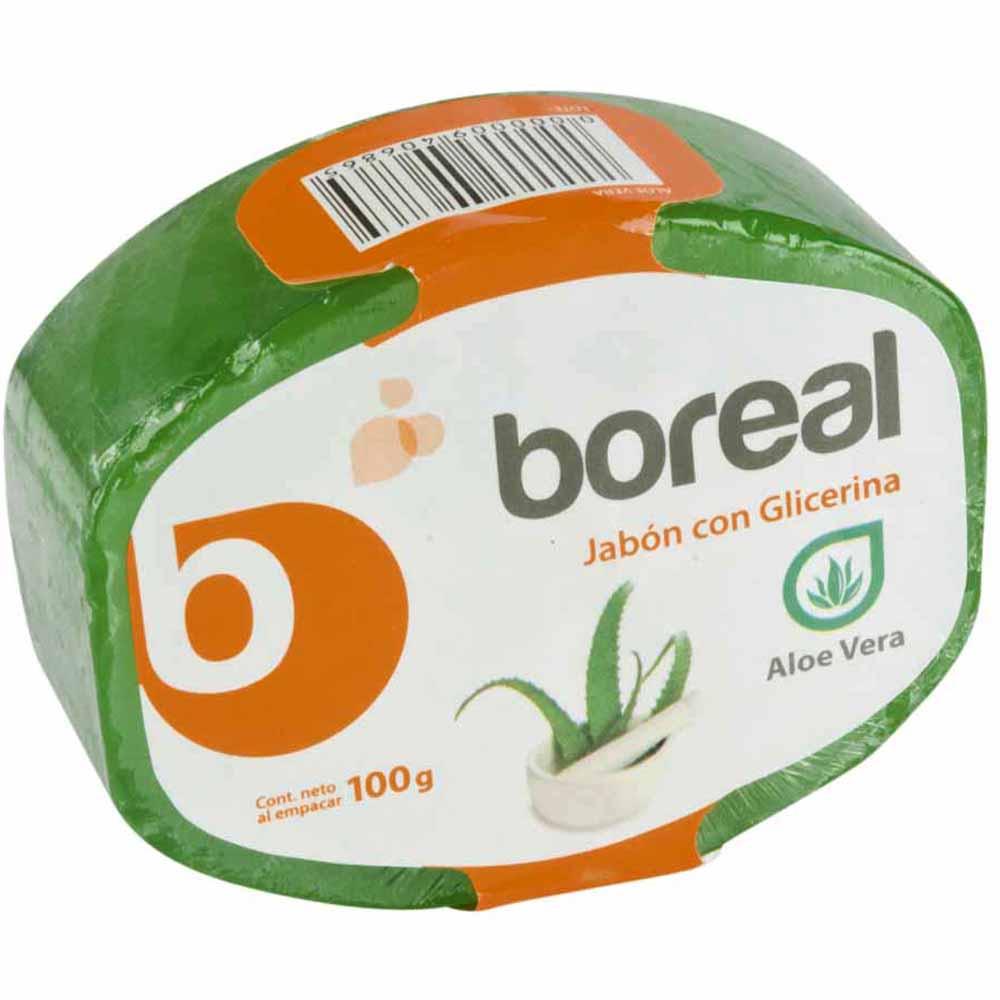 Jabón de Glicerina BOREAL Aloe Vera Barra 100g
