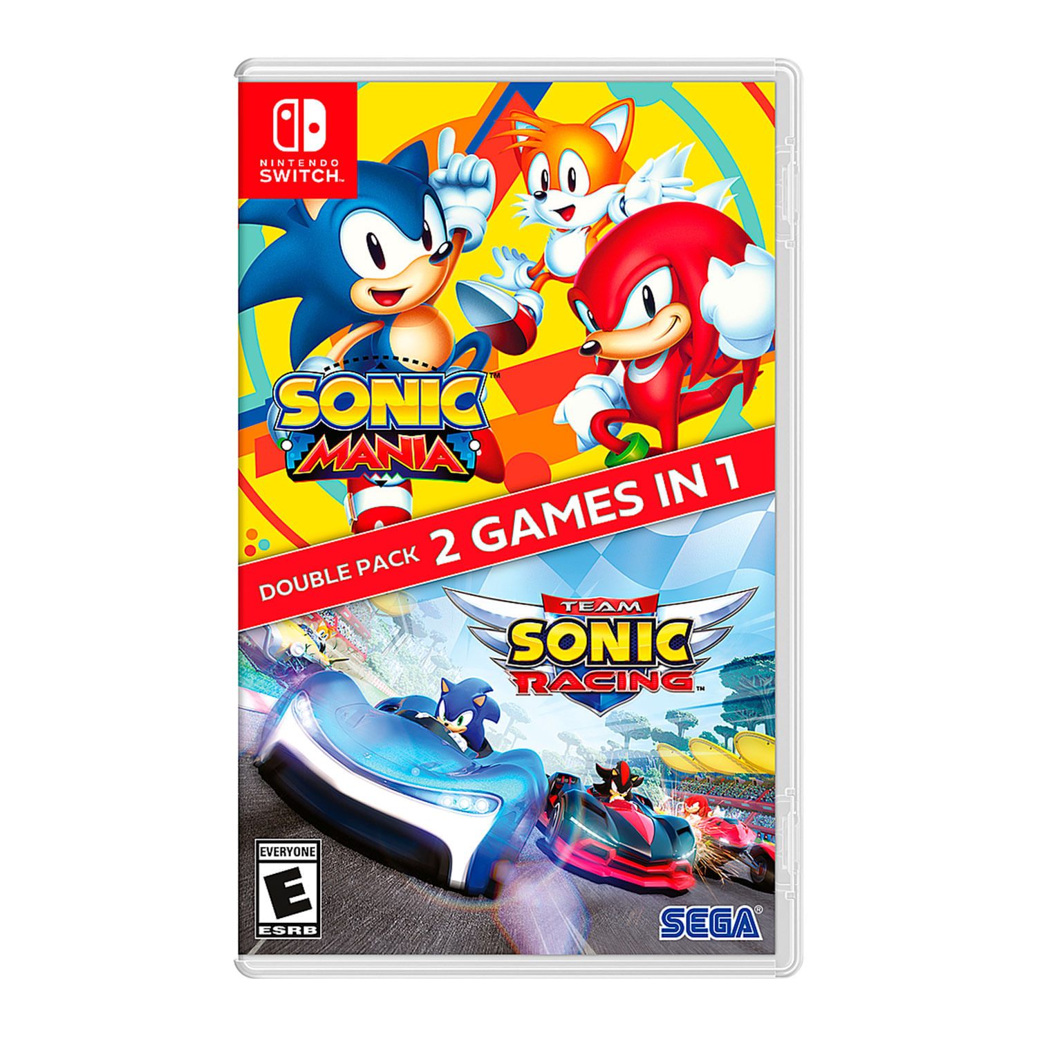 Videojuego Sonic Mania + Team Sonic Racing Double Pack Nintendo Switch Latam