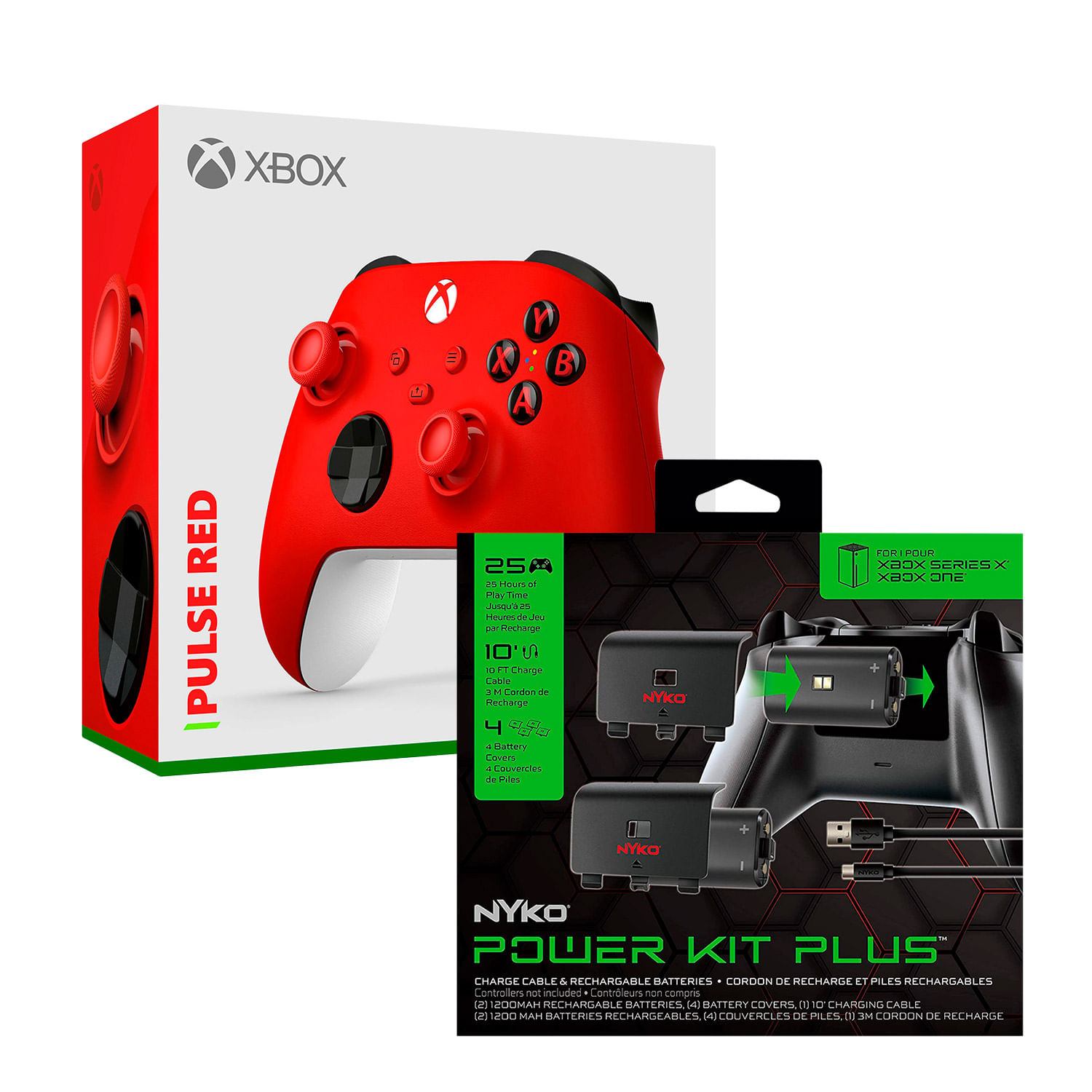 Mando Xbox Wireless Rojo Pulse Red Xbox Series X + Bateria Recargable