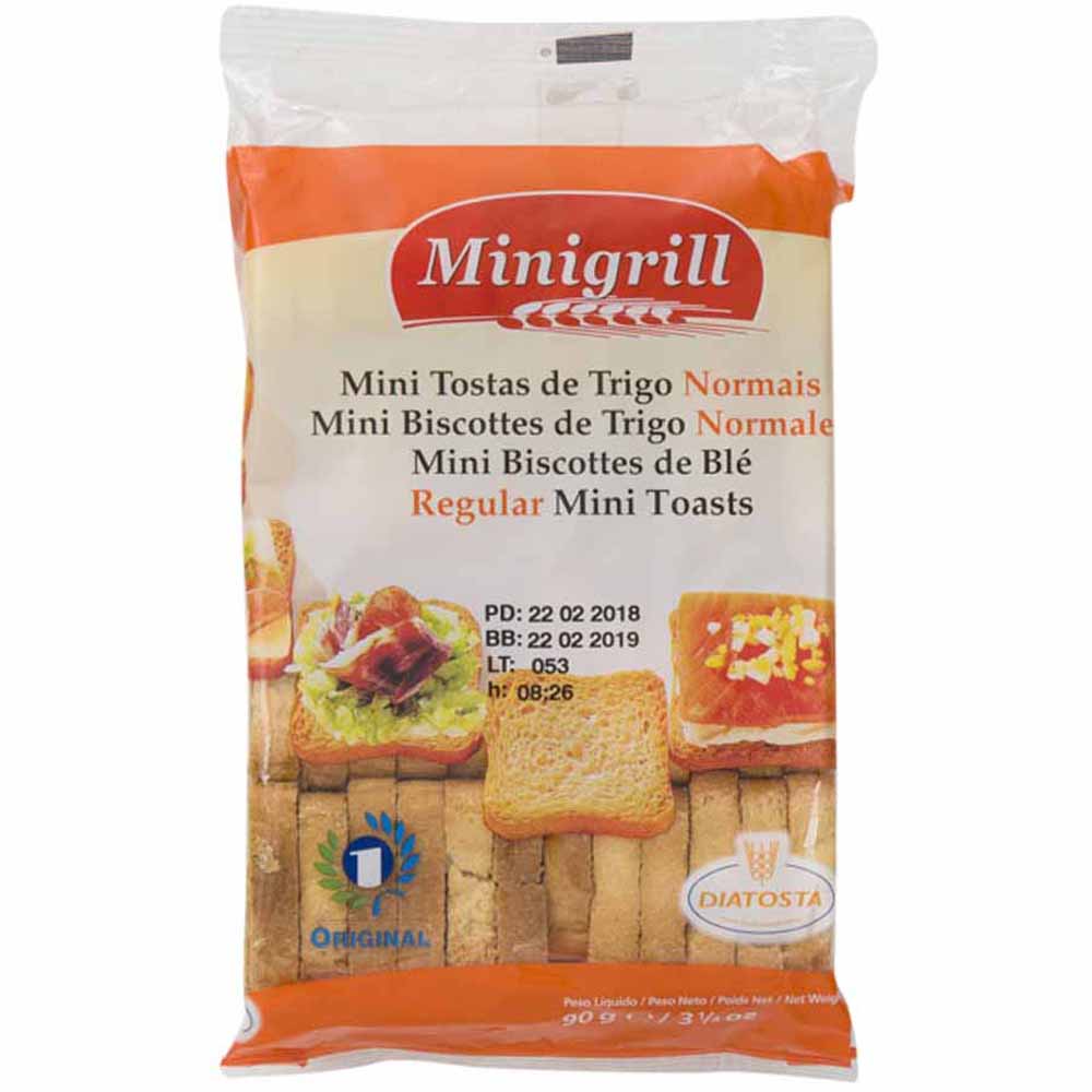 Mini Tostada MINIGRILL Regular Paquete 90g