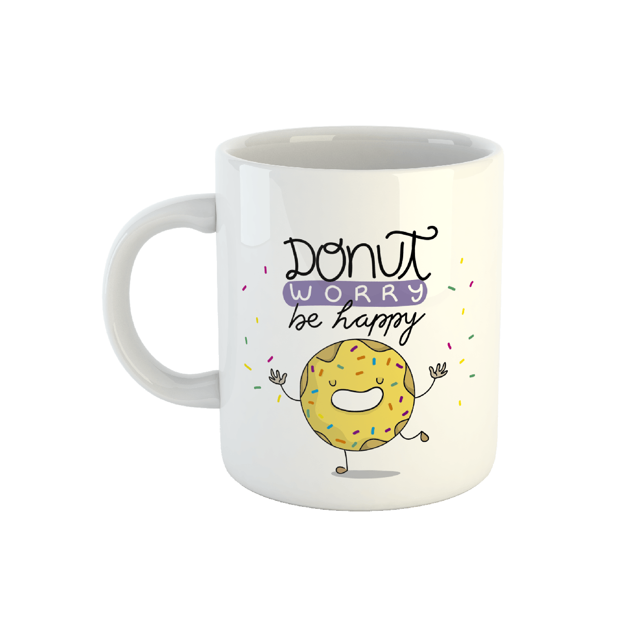 Taza My Sign con Diseño Dont Worry be Happy 11onz