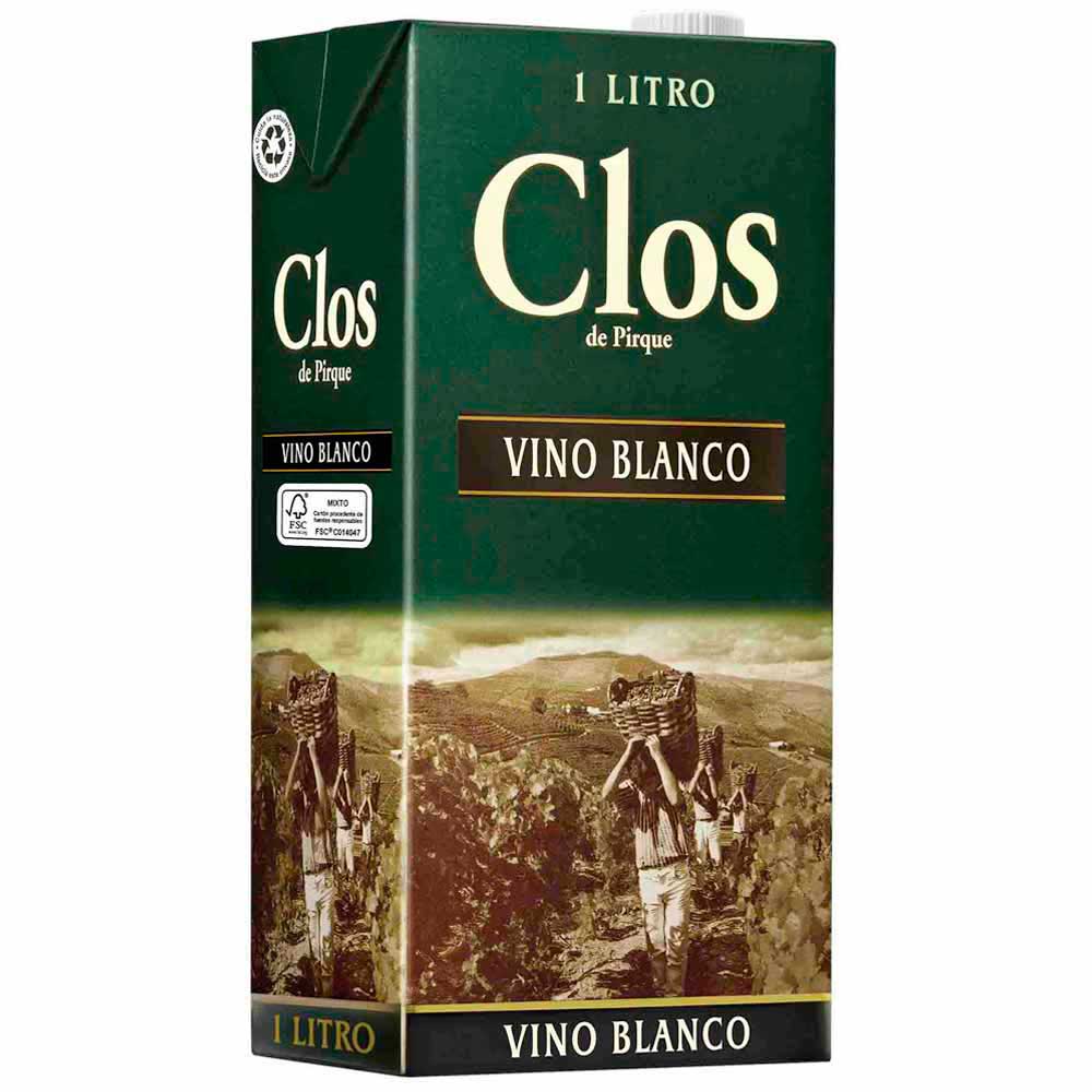 Vino Blanco CLOS DE PIRQUE Blanco Caja 1L