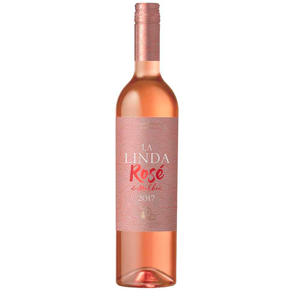 Vino Rosé LA LINDA Malbec Botella 750ml