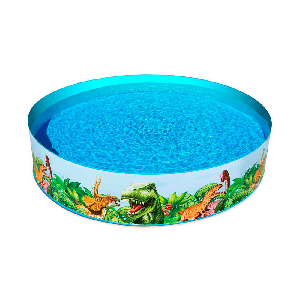 Piscina Circular Bestway Motivos Dinosaurios 2074L 244x244x46cm Multicolor