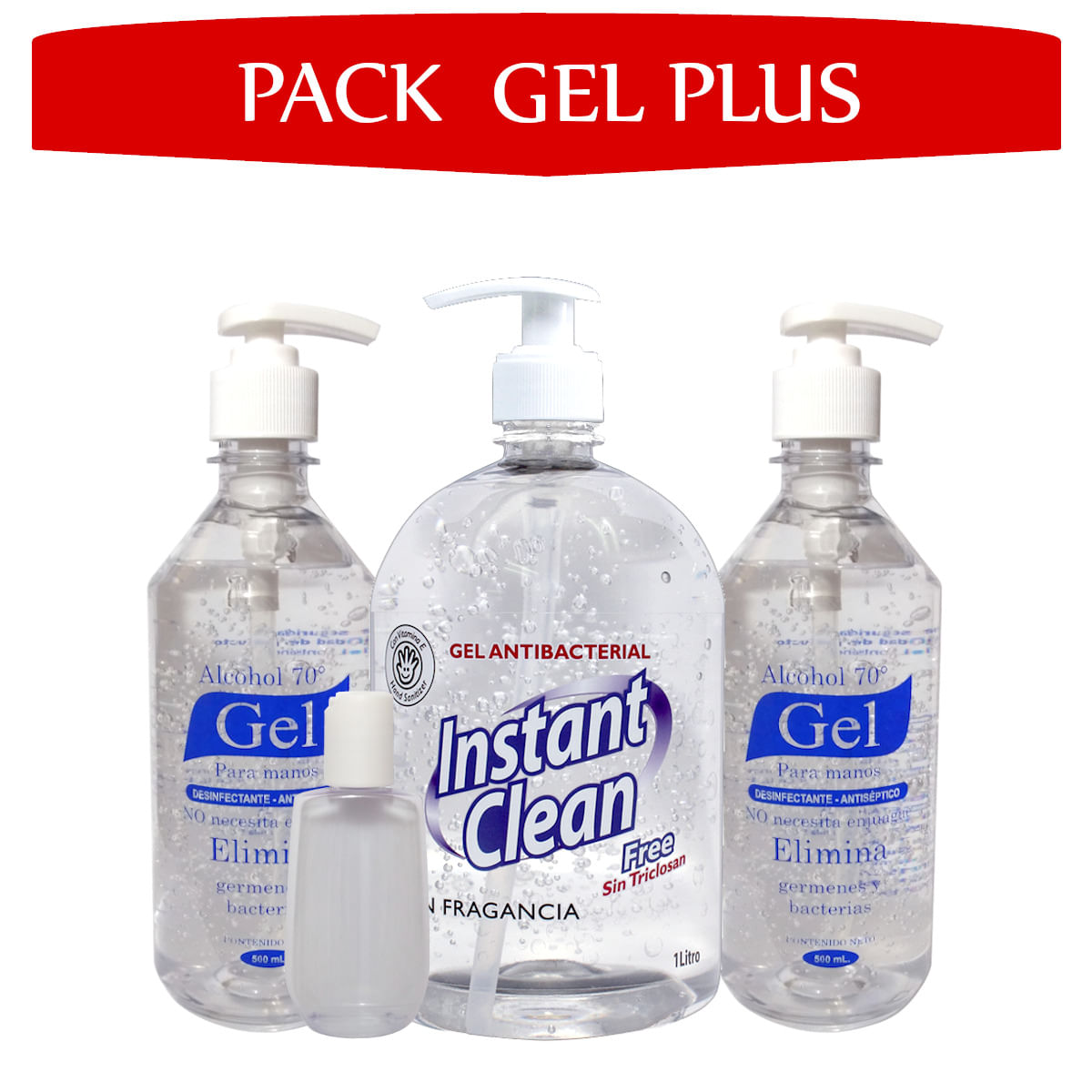 Pack Gel Plus: Alcohol en Gel Instant Clean+Alkofarma