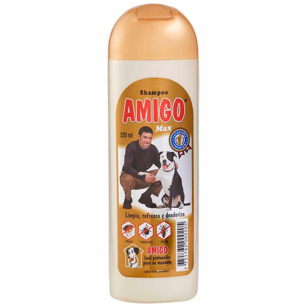 Shampoo para Mascotas AMIGO Botella 220ml