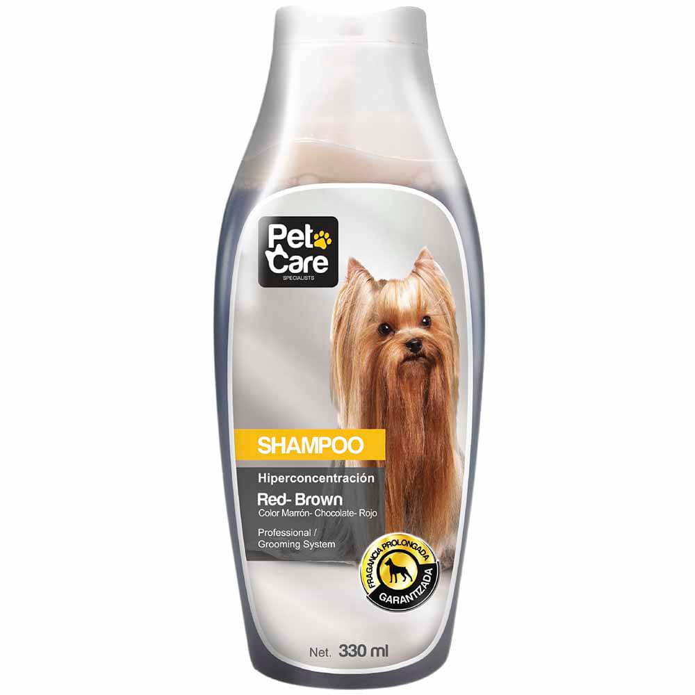 Shampoo para Perros PET CARE Color Marrón Rojizo Frascco 330ml