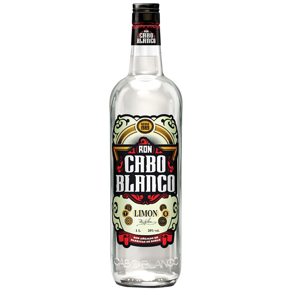 Ron CABO BLANCO Limón Botella 1L