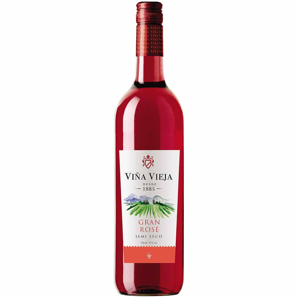Vino Rosé VIÑA VIEJA Semi seco Botella 750Ml