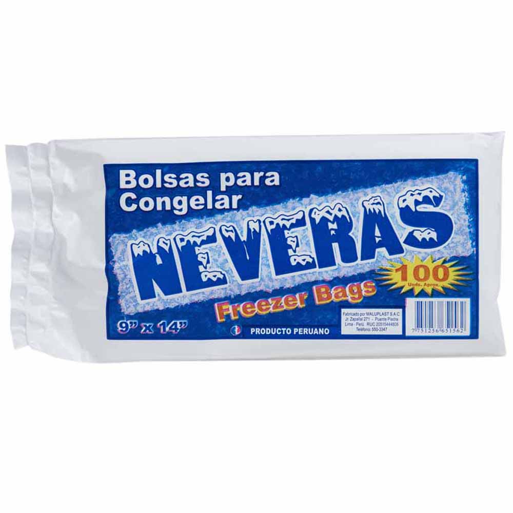 Bolsas conservadoras SUPER BAG Nevera 9x14 Paquete 100Un