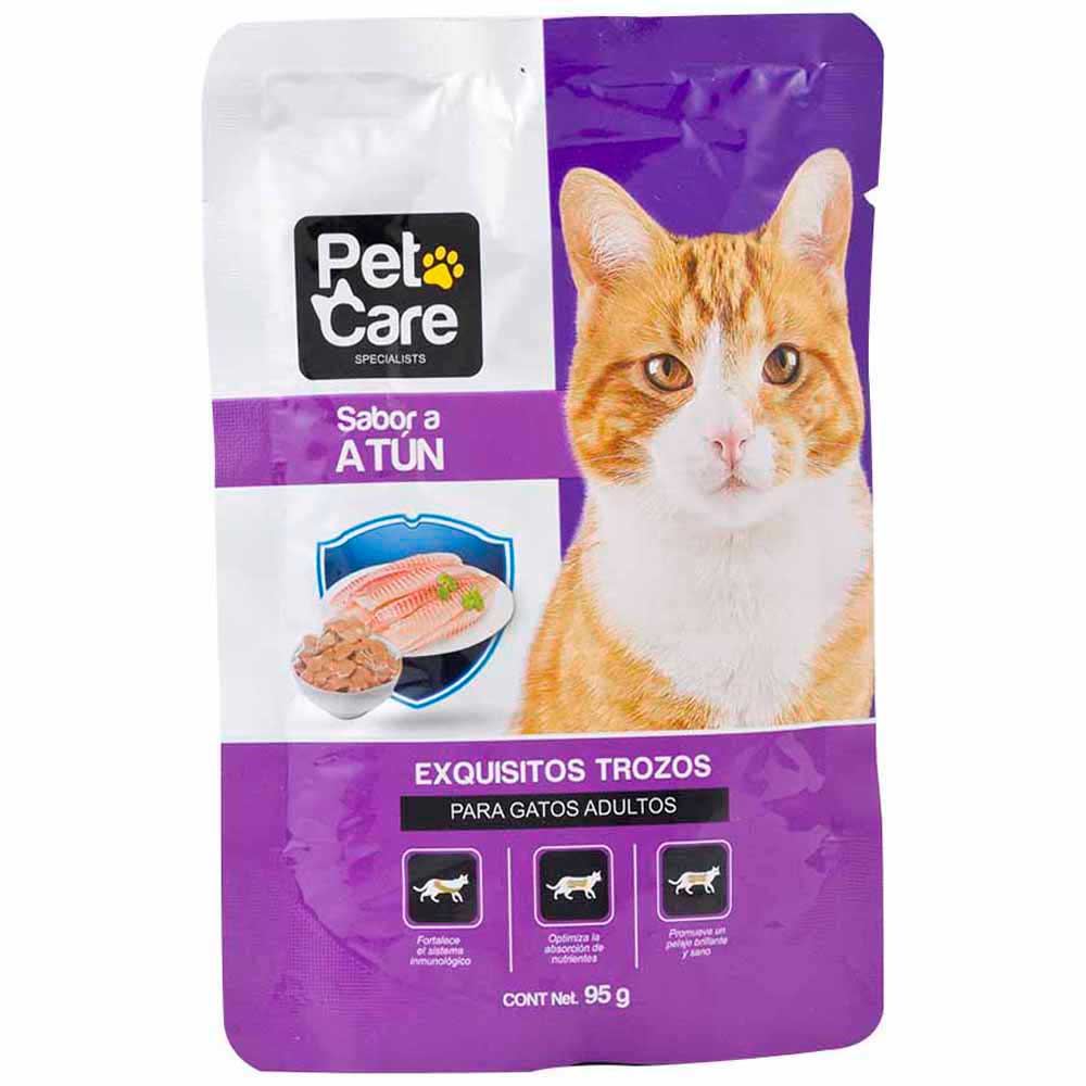 Comida para Gatos PET CARE Adultos Sabor a Atún Doypack 95g