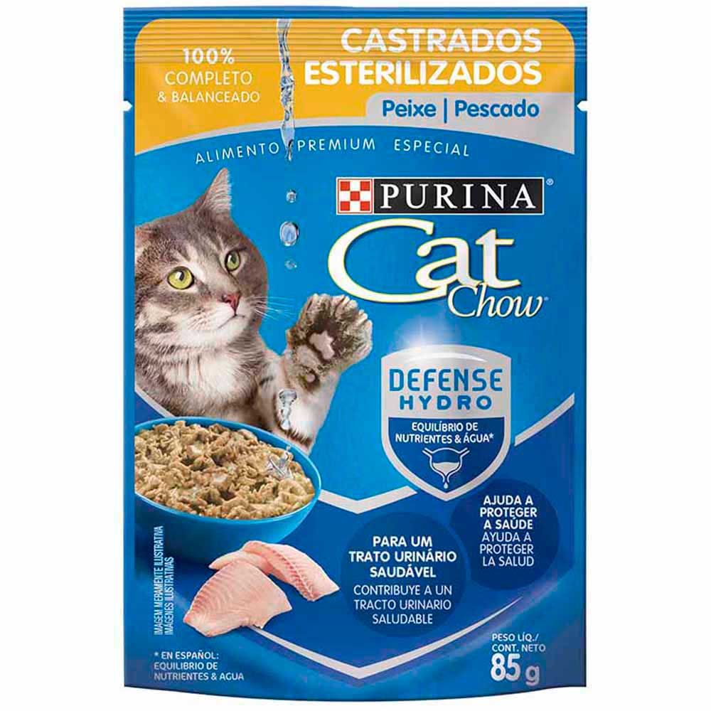 Comida para Gatos CAT CHOW para Esterilizados Pescado Pouch 85g