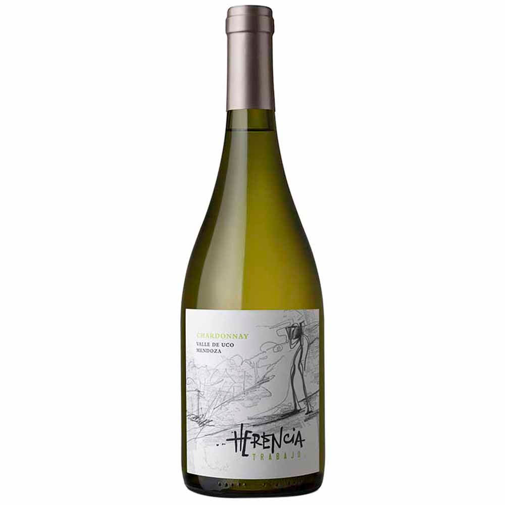 Vino Blanco HERENCIA Trabajo Chardonnay Botella 750ml