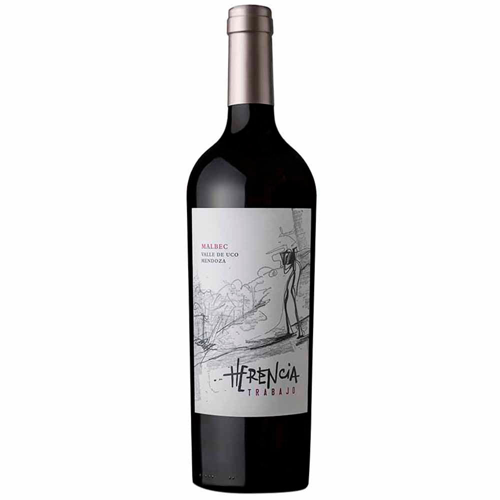 Vino Tinto HERENCIA Trabajo Malbec Botella 750ml