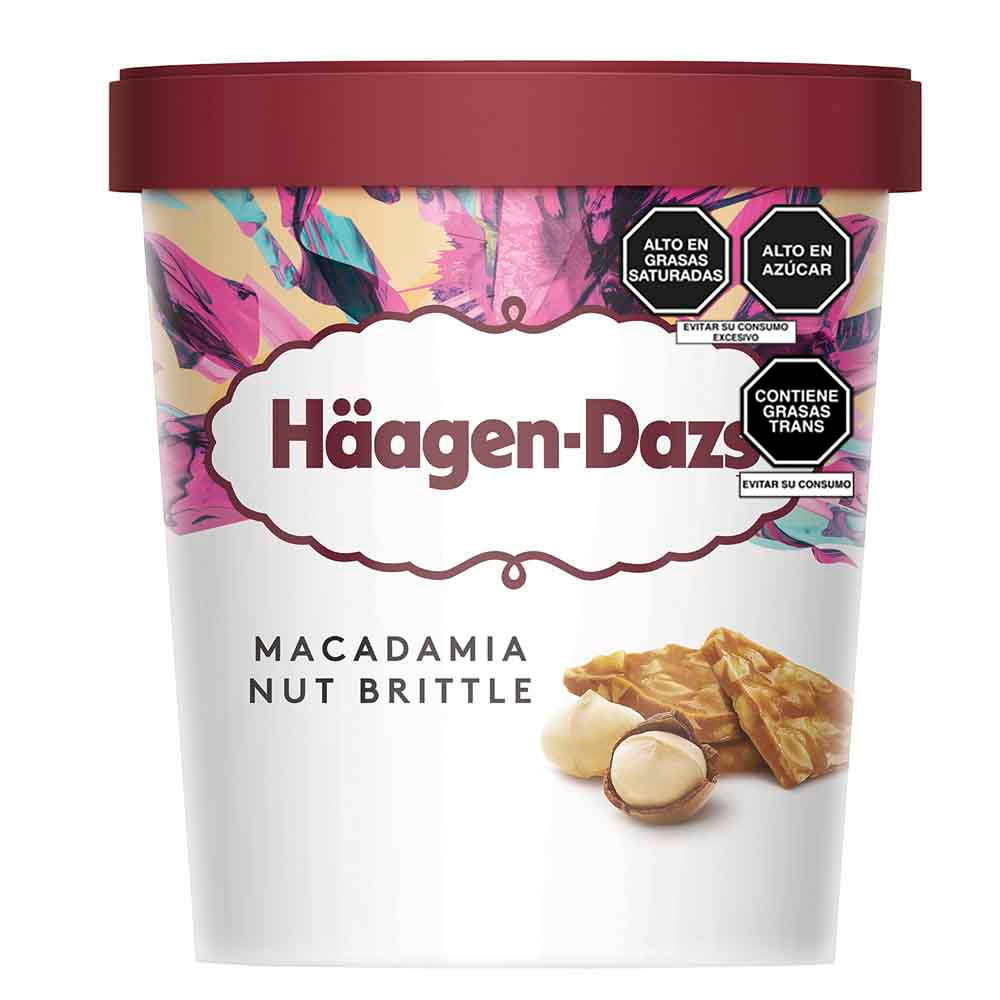 Helado de Caramelo con Nuez Macadamia HÄAGEN-DAZS Pote 473ml