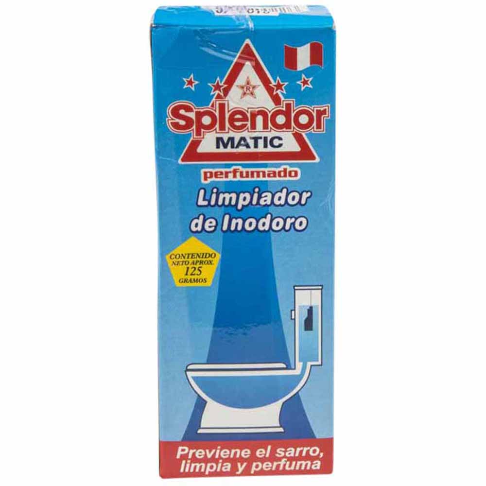 Desinfectante de Baño SPLENDOR Azul Caja 125g