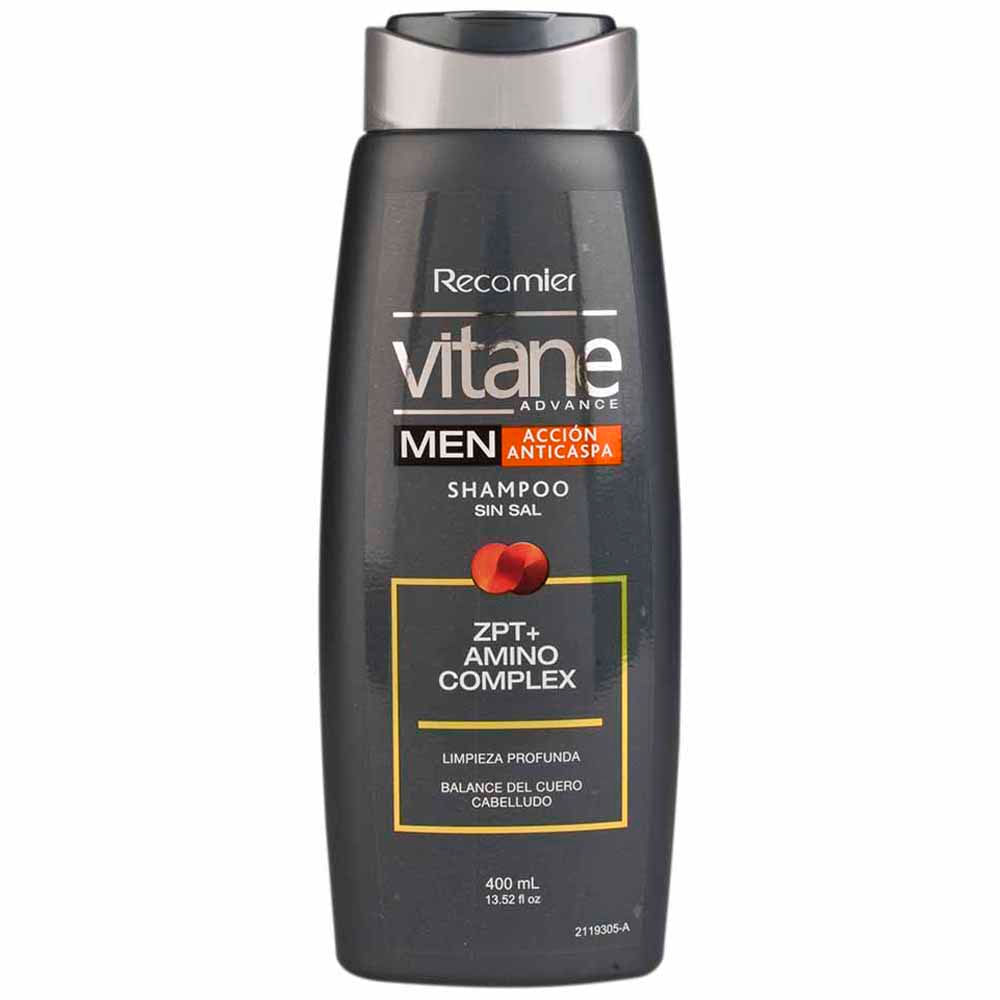 Shampoo VITANE Men Advance Anticaspa Frasco 400ml
