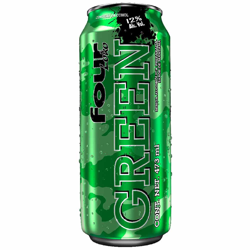 Bebida Alcohólica Preparada FOUR LOKO Green Lata 473ml