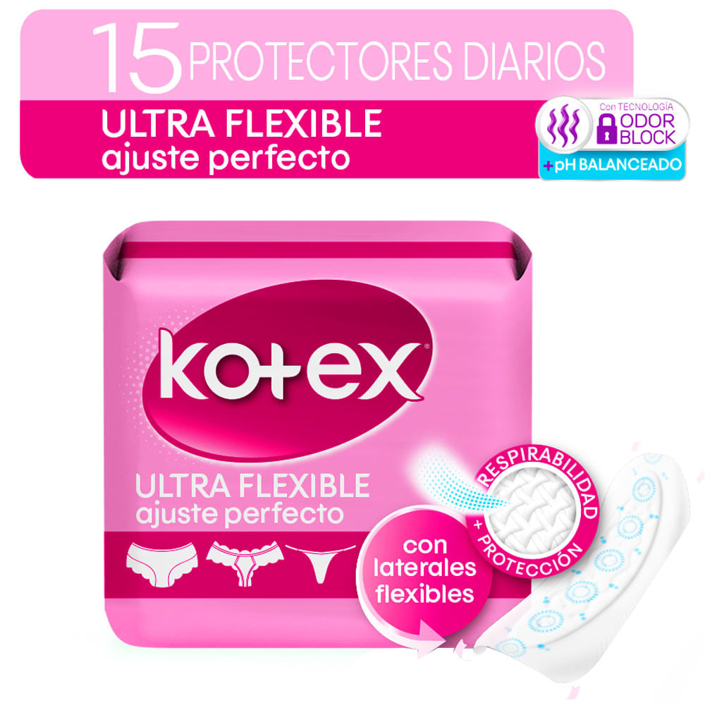 Protectores Diarios KOTEX Ultra Delgado Paquete 15un