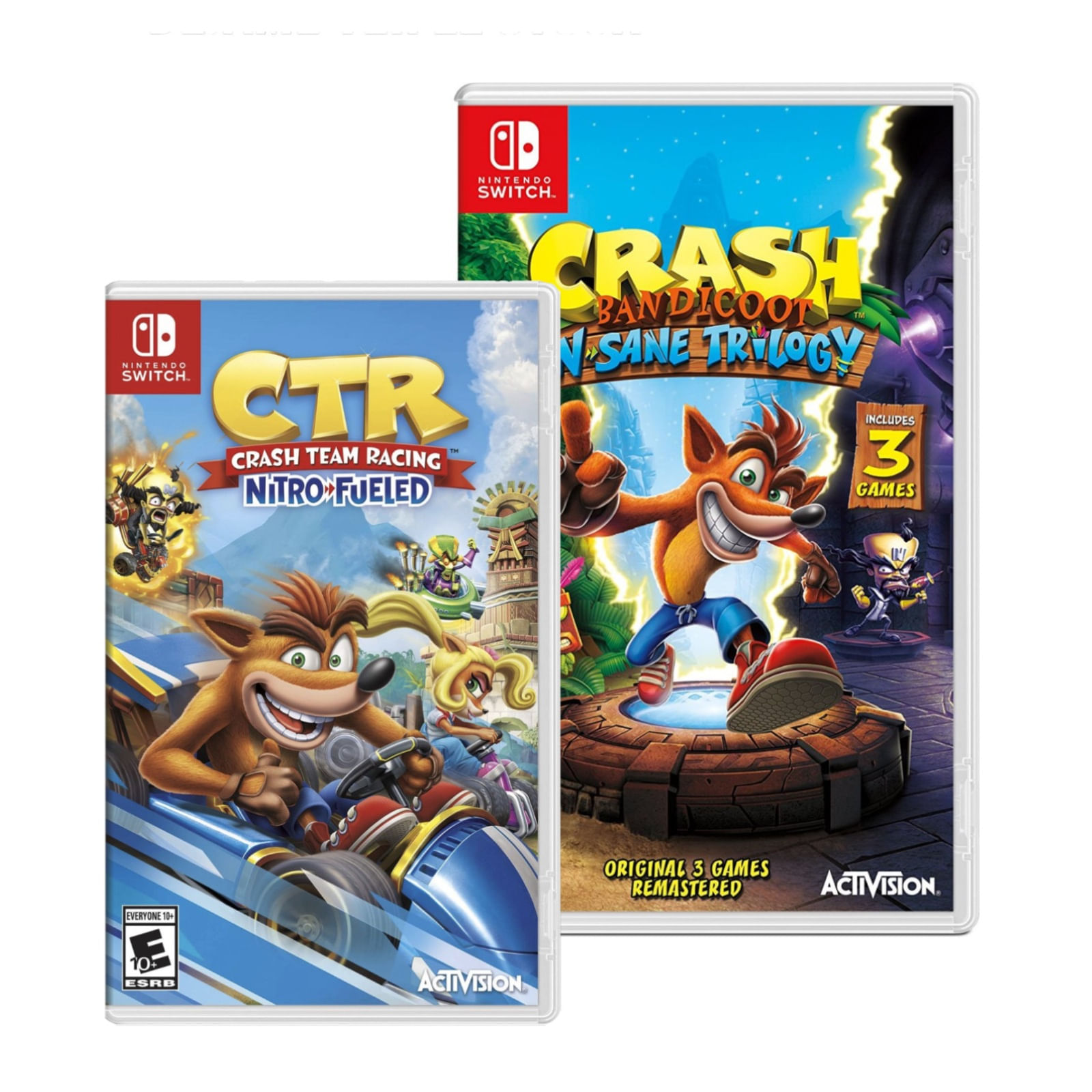 Juego Nintendo Switch Crash Team Racing + Crash Bandicoot N Sane Trilogy