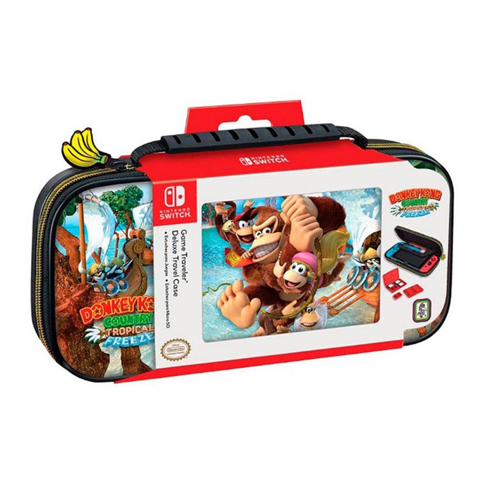 Estuche Nintendo Switch Game Traveler Deluxe Travel Donkey Kong Country