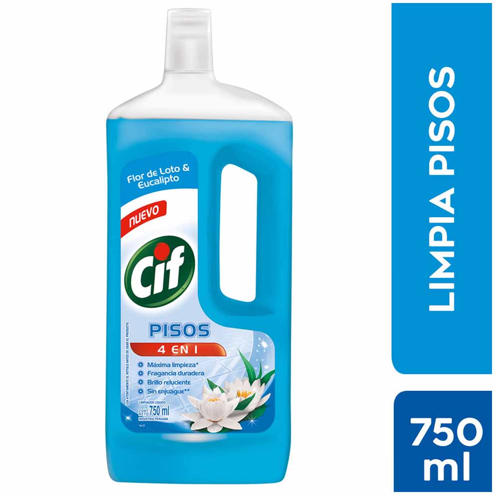 Limpia Pisos Líquido Cif Flor de loto y Eucalipto 750 ml